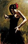DANCER IN BLACK by Fabian Perez